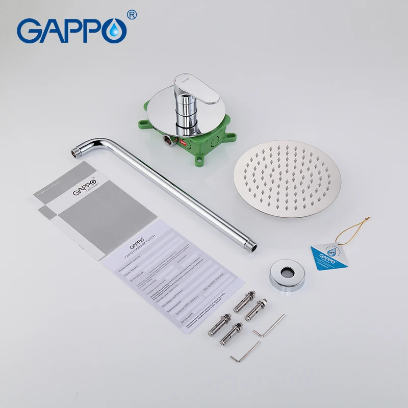 GAPPO настенный смеситель для душа ванной комнаты бронзовый дождевой