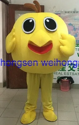 Make EVA материал маленькая птица желтый костюм талисман курица мультфильм одежда