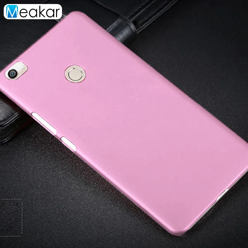 pink Матовая Пластик Coque 6.44For Xiaomi mi Max чехол для Xiaomi mi Max mi max Prime Pro Чехол для телефона чехол-лента на заднюю панель - Цвет: pink