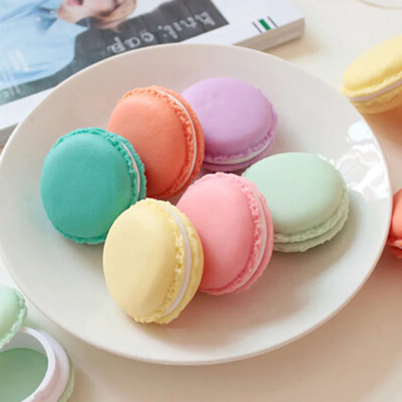 2018 New Arrival Circle Cute Macaroon Cookie Design Candy Color Mini Storage Box Jewelry Drop Shipping | Дом и сад