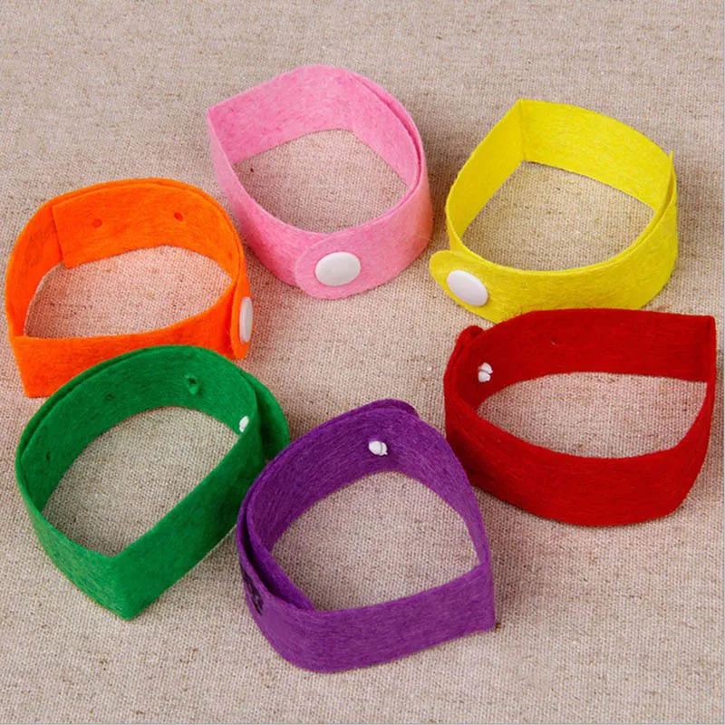 10 PCS Mosquito Repellent Bracelet Hand Strap Fabric Wrist Pest Control Repeller For Baby Adult Random Color | Дом и сад