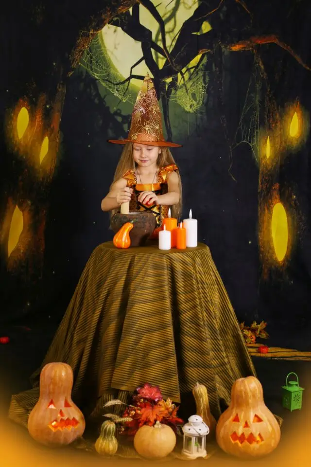 Kate фоны для фотосъемки с зачарованным лесом деревом призраком паутина Хэллоуин