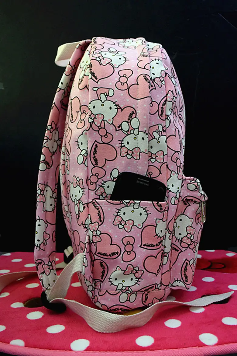 Новый мультфильм Hello kitty брезентовый Рюкзак Сумка yey-CA001-M | Багаж и сумки