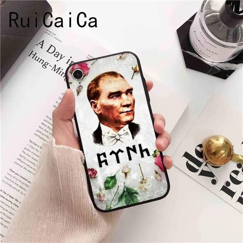 Ruicaica Турция Mustafa kemale Ataturk Мягкий Силиконовый ТПУ чехол для телефона iPhone 5 5Sx 6 7 plus 8