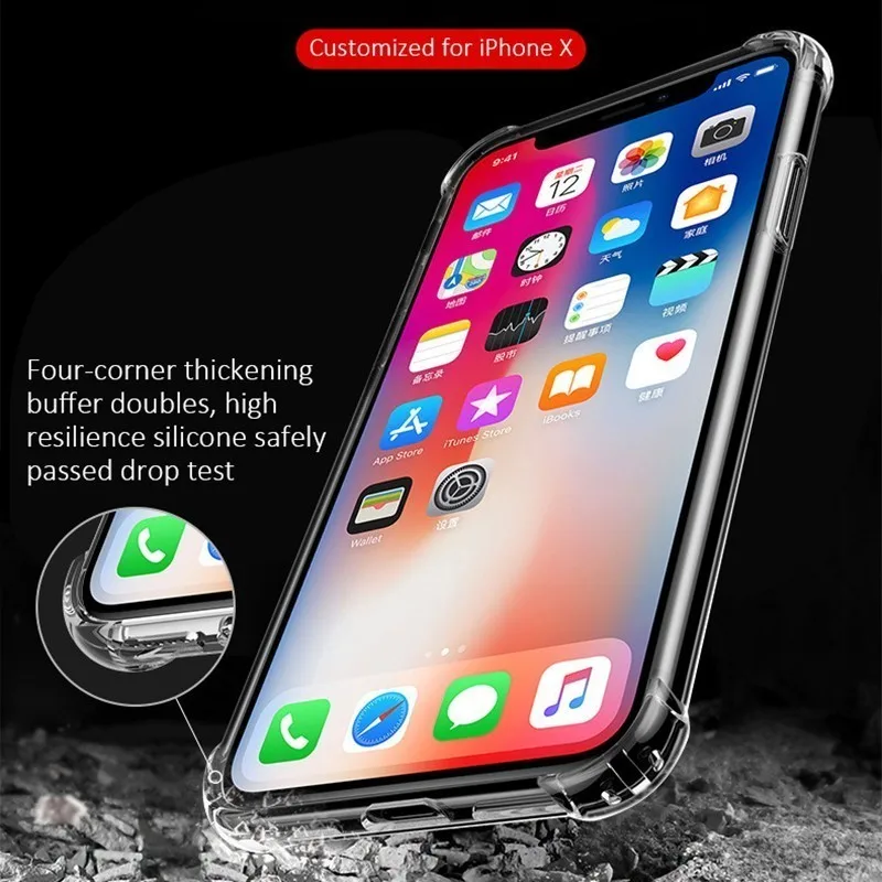 Элитный бренд чехол для Iphone 7 XS Max XR на возраст 6 8 S Plus Прозрачный телефона