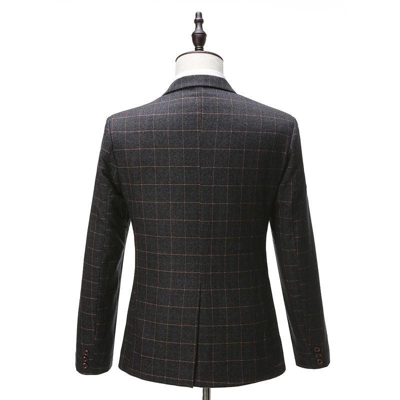 Вечерние Нарядные Костюмы для свадьбы мужские Комплект из 3-х предметов с