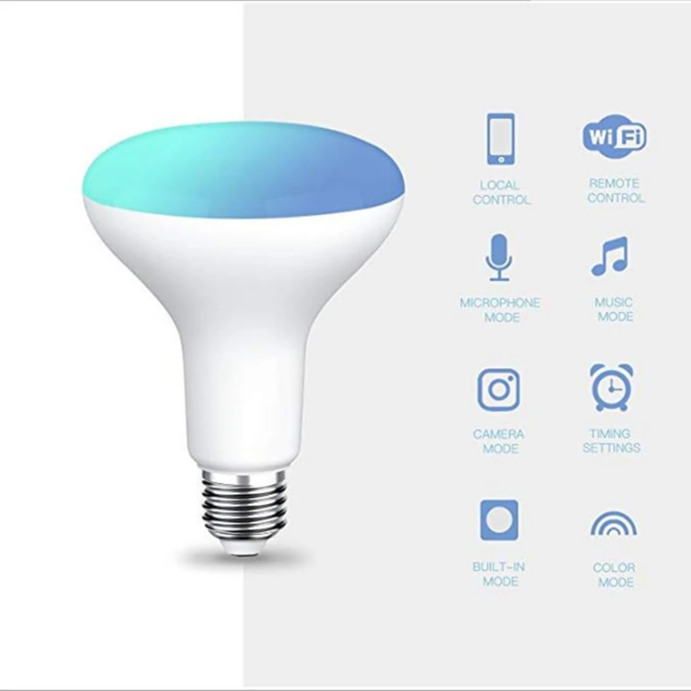 Умная лампа E27 RGB с Wi-Fi для умного дома светодиодное декоративное освещение