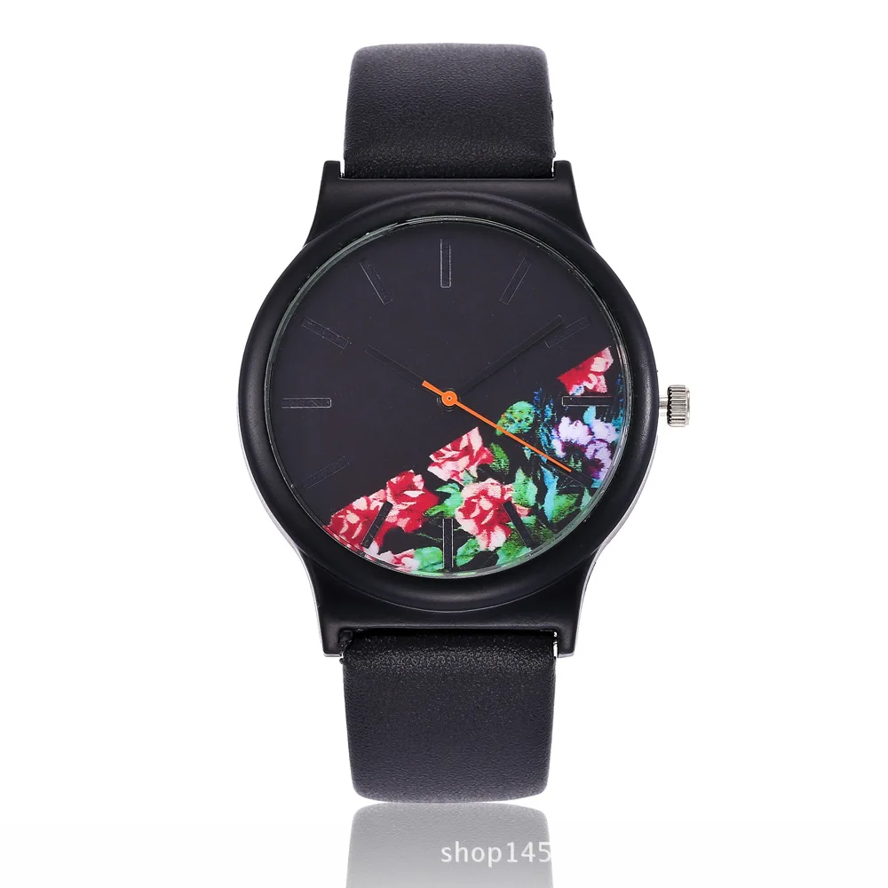 Винтажные женские часы Vansvar с кожаным ремешком 2017 роскошные повседневные