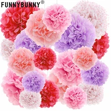 FUNNYBUNNY 30 см 12 дюймовые шарики из бумажных салфеток разных цветов