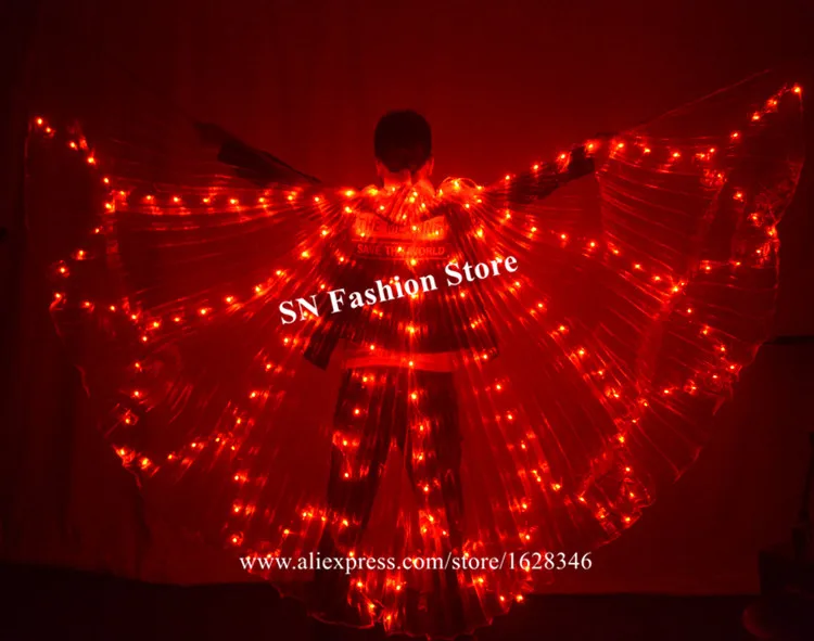 Светящаяся плащ бабочка для танца живота RGB|Сверкающие товары вечеринки| |