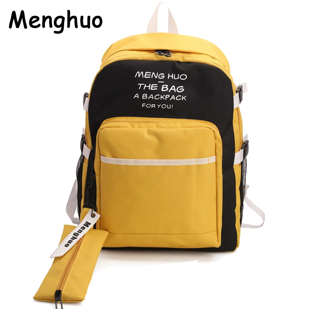 Женский рюкзак Menghuo школьная сумка в стиле преппи 2 шт./компл.|school bags for teenagers|bags