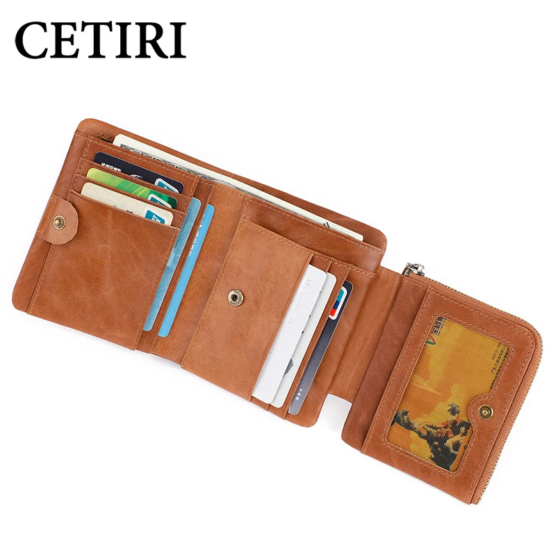 CETIRI кошелек для мужчин денег тонкий короткий мужской Алюминиевый Rfid держатель