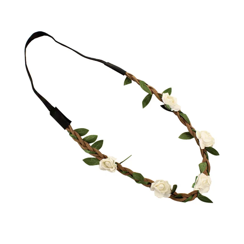 14 шт./лот модная Женская эластичная повязка на голову в богемном стиле с цветами