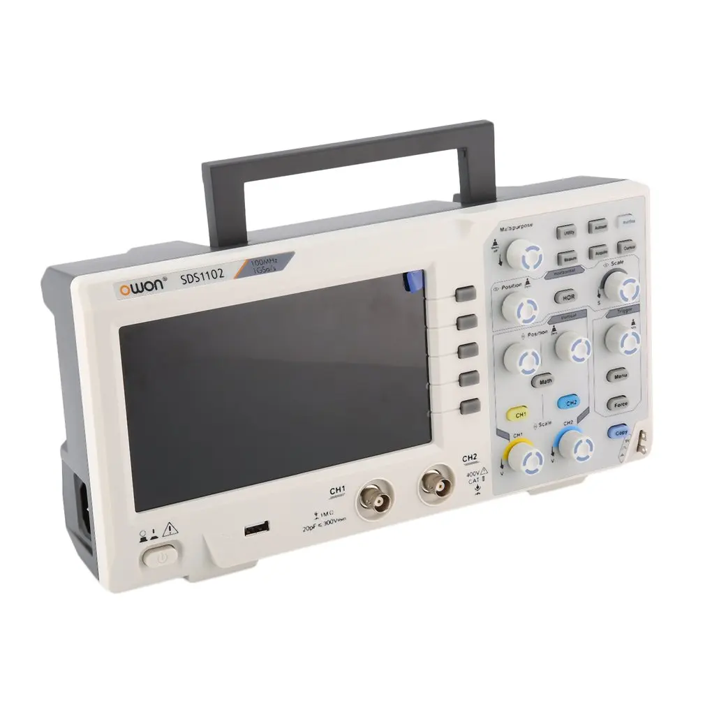 OWON SDS1102 двухканальный LCD супер-экономичный тип цифровой осциллограф Scopemeter
