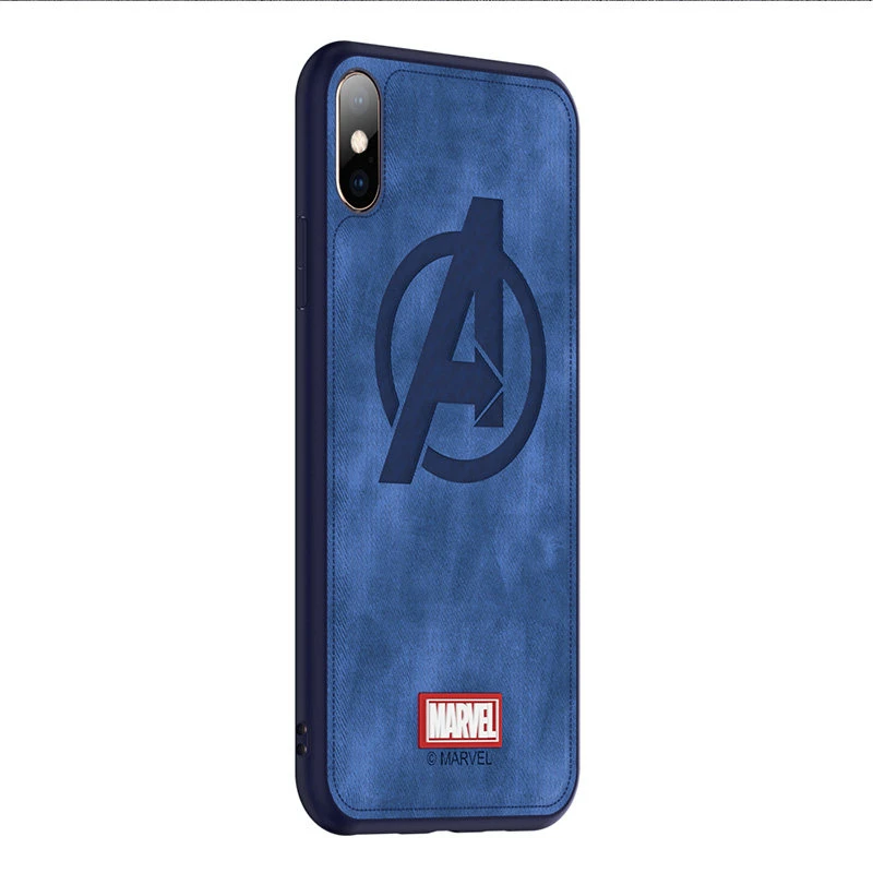 Брендовый чехол для телефона iphone X XS XR XS MAX капитан Марвел Мстители Ткань Высокое качество задняя крышка Железный человек funda
