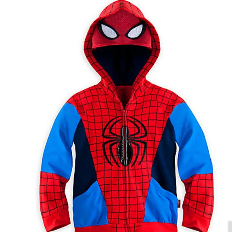 Коллекция года, настоящее manteau fille, Супергерой Marvel, Железный человек, Тор, Халк, Капитан Америка, Человек-паук, Толстовка для детей, куртка с героями мультфильмов, размеры от 3 до 7 лет