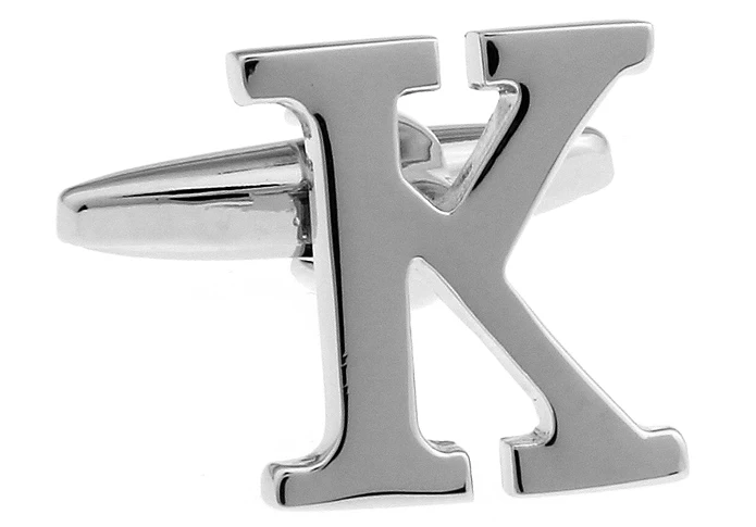 IGame буквы запонки качество латунный материал символ K дизайн Бесплатная