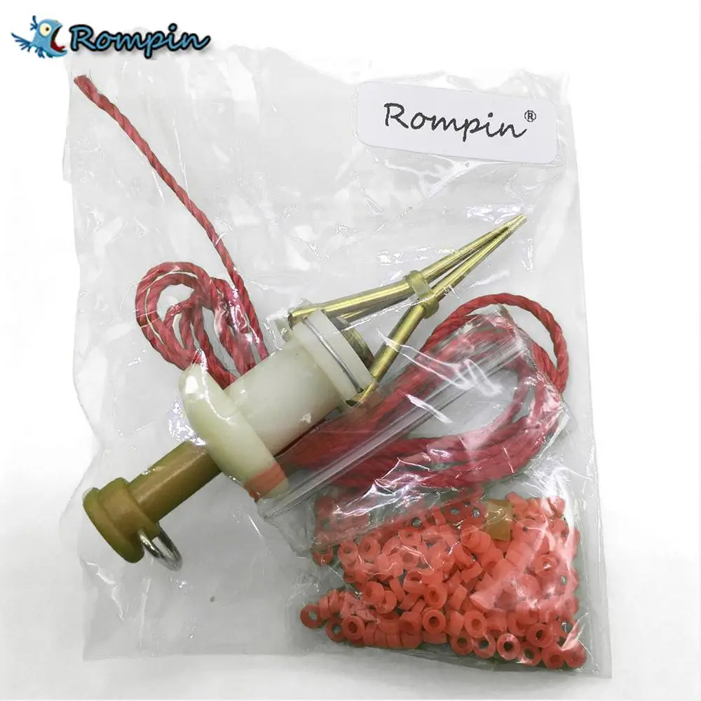 1set Rompin портативные приманки для рыбалки, легкие приманки с зажимом, профессиональные приманки для земляного червя, зажим для кровопролитного червя, аксессуары для рыболовных снастей - Цвет: 1set