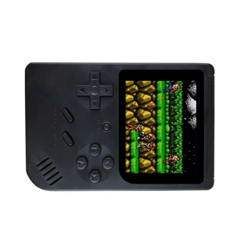 POWKIDDY Q7 Ручные игры 2 4 дюйма ЖК-дисплей большой Экран встроенный 300 игр 8 бит