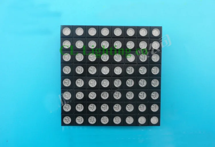 RGB цветной светодиодный модуль точечного матричного дисплея 4 8 мм общий анод 8х8