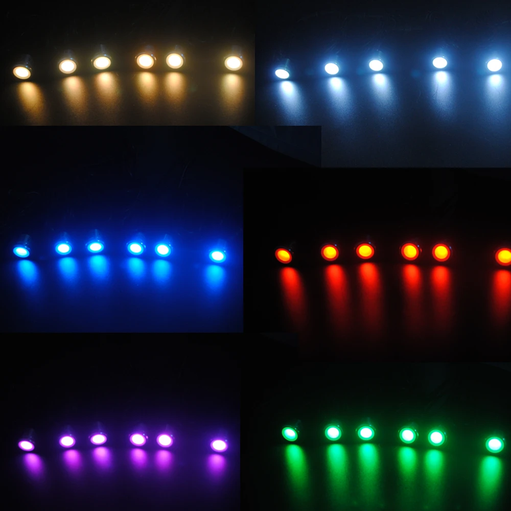 

20pcs/lot Round LED Recessed Strairs Wall Night Light Walkway Path Lights DC12V IP67 LED Lamps for Backyard/Deck/Park/Building