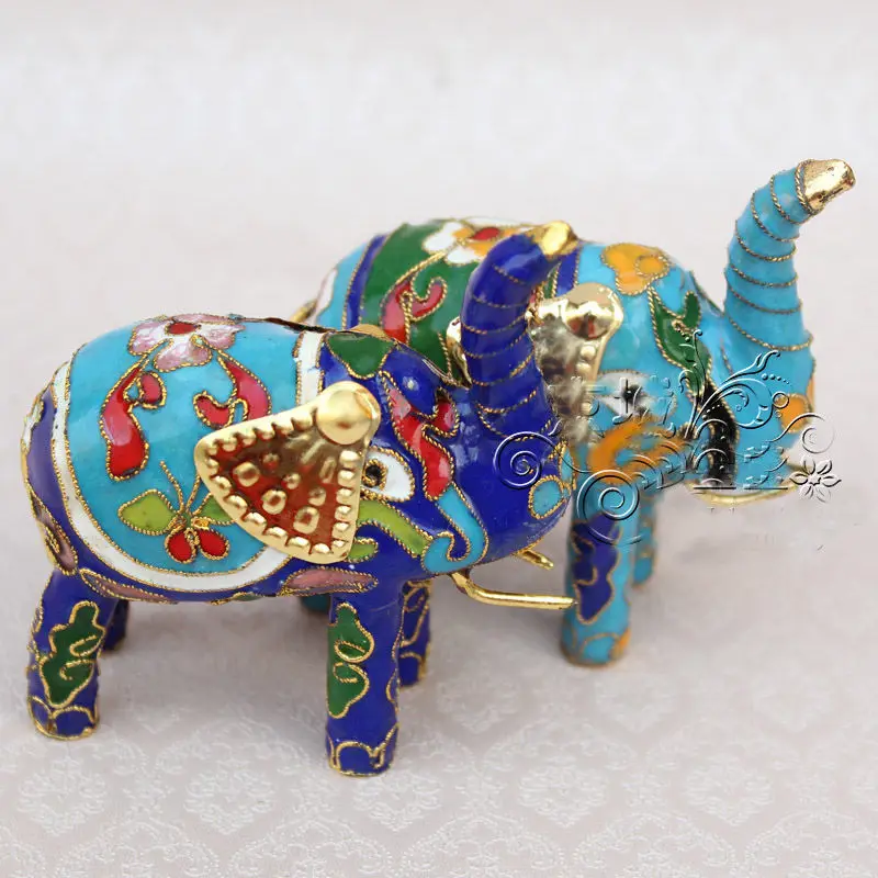 6 шт. Потрясающие китайские брелки ручной работы с изображением слона и