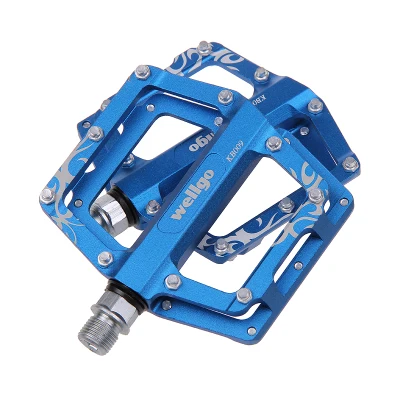 Blue Wellgo Kb009 сверхлегкие педали из алюминиевого сплава MTB горный велосипед велосипедные педали - Цвет: Blue