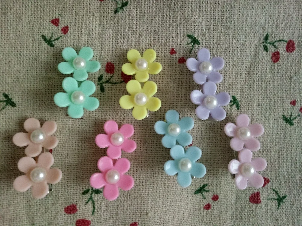 Cute Teddy Yorkshire Mix Colors Handmade dog bows pet hair Clips accessories grooming product 30pcs | Дом и сад