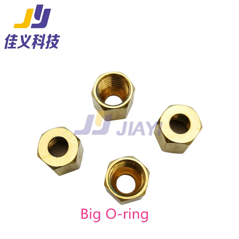 10Pcs Metal Screw Copper Nuts with O-rings Damper Connector for Roland/Mutoh/Mimaki/Epson Inkjet PrinterGood Price!!! | Компьютеры и