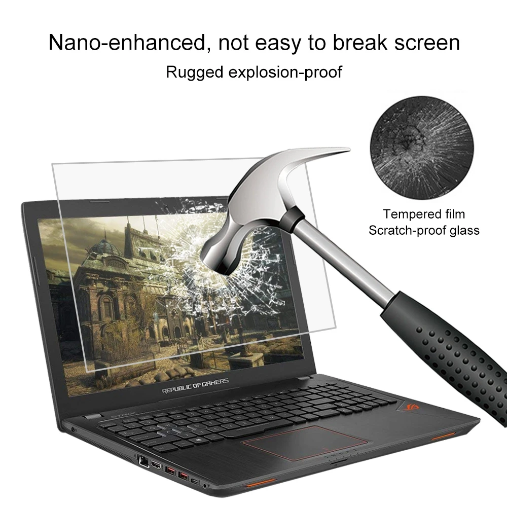 Экран ноутбука HD защитная пленка из закаленного стекла для ASUS ROG GL553VD 15 6 дюйма |
