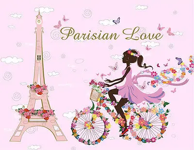 Париж Эйфелева башня Съемная виниловая художественная Наклейка Настенная