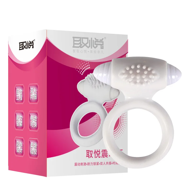 Дельфин Вибраторы задержка Cockring прочный эякуляции замок тонкий тройной вибратор