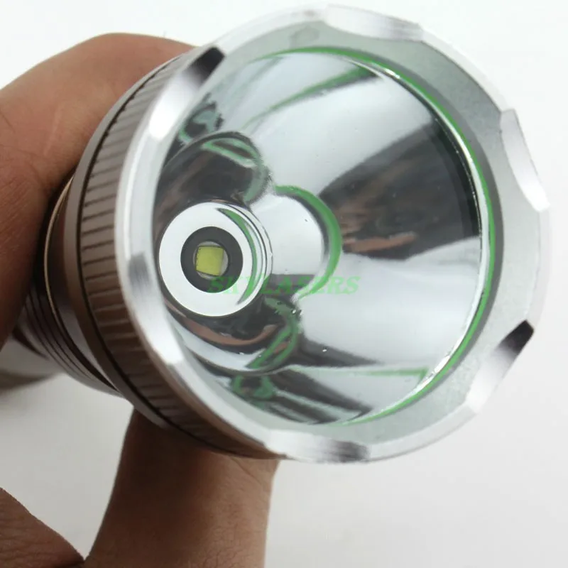 Новая версия C7 Cree XM-L T6 2000LM 5-режиме Long shoot Белый LED Фонарик Факел (1x18650) | Лампы и