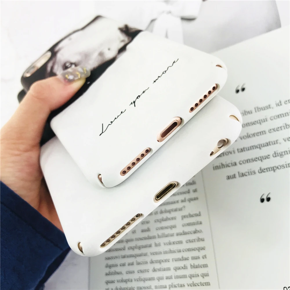 Черный и белый Cool Girl чехлы для Iphone 8 простого текста чехол телефона Plus