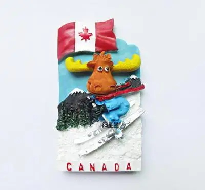 Canadian ski elk fridge stickers |