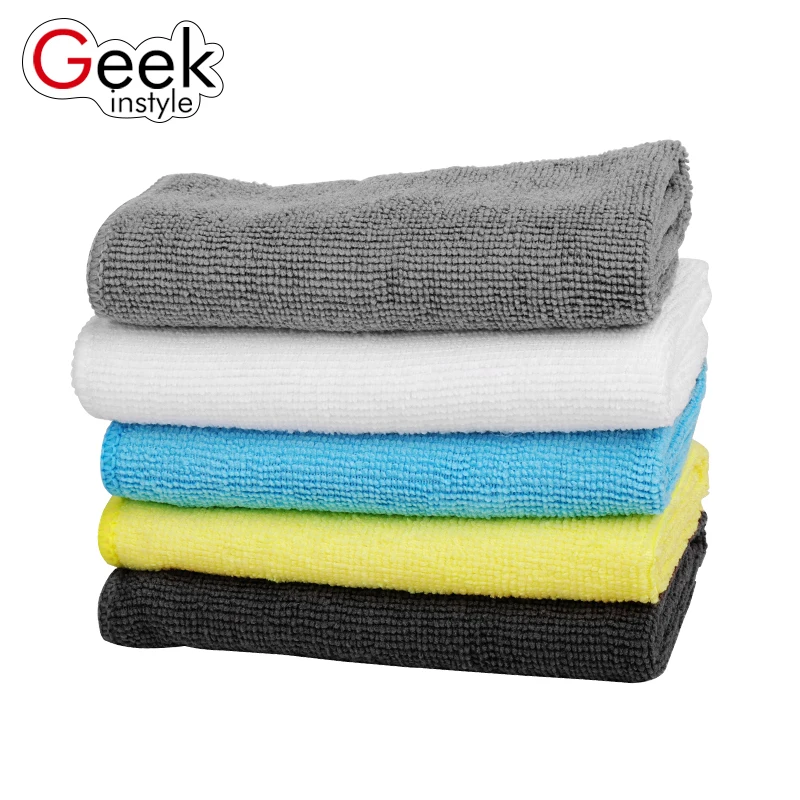 Geekinstyle 3Pcs 30*30cm Square Cleaning Cloth Microfiber Towel Kitchen Housework Towel Strong water absorption
