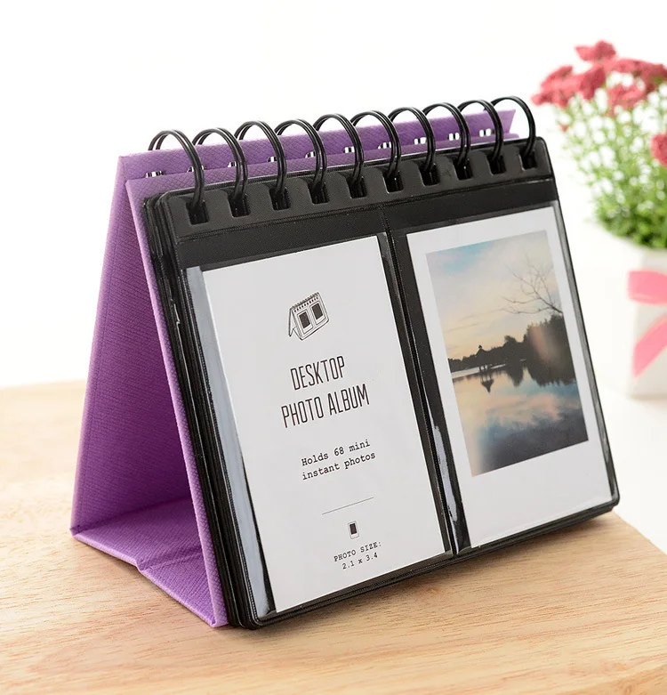 68 Pockets Polyester Instant Photo Album Picture Case for Fujifilm Instax Mini Film credit card size book | Электроника