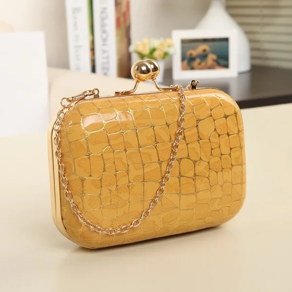 Stone Yellow MAGICYZ клетчатые вечерние клатчи, вечерняя сумочка, клатчи со стразами, красная клетчатая сумка на плечо для свадьбы/Свидания/вечерние сумочки, сумка на плечо - Цвет: Stone Yellow