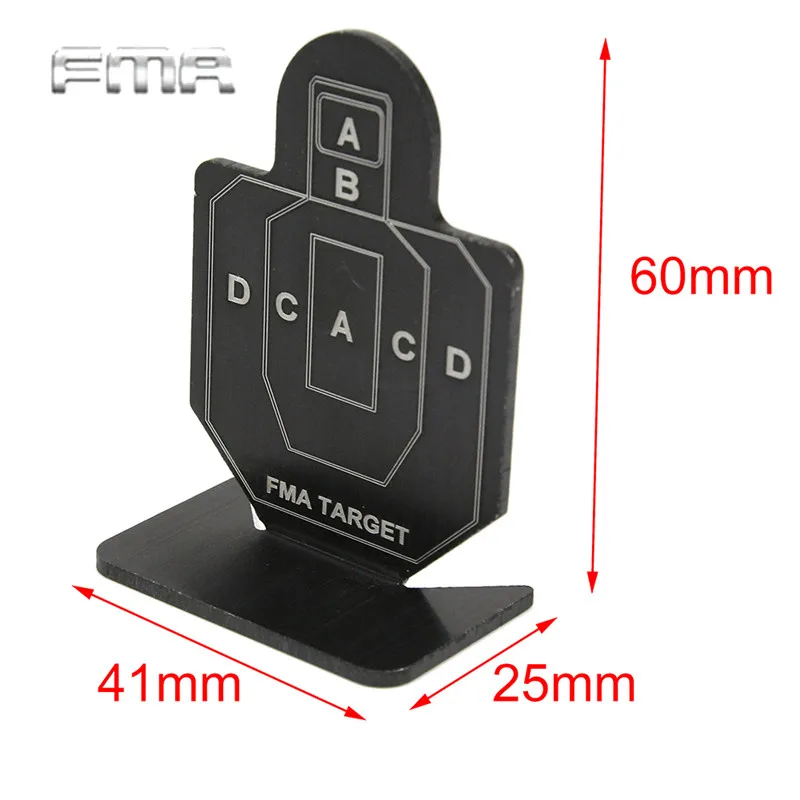 FMA 6 Pcs Airsoft Shooting Target Set Durable Metal Archery Kit Tactical Hunting Shooting Target For BB Pellet Practice