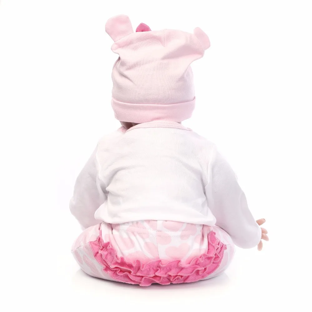 NPK Reborn Baby куклы силиконовые Милые Новорожденные мягкие куклы для девочек Дети Bebe Reborn куклы с магнитной соской 40 см