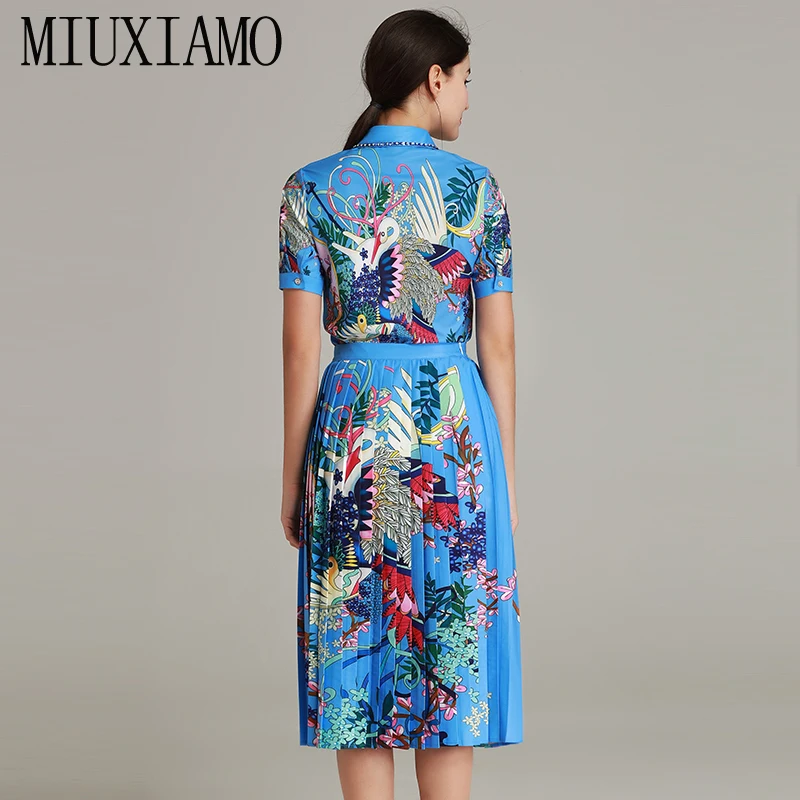 Женский костюм MIUXIMAO весенний комплект из 2 предметов: топ с коротким рукавом и