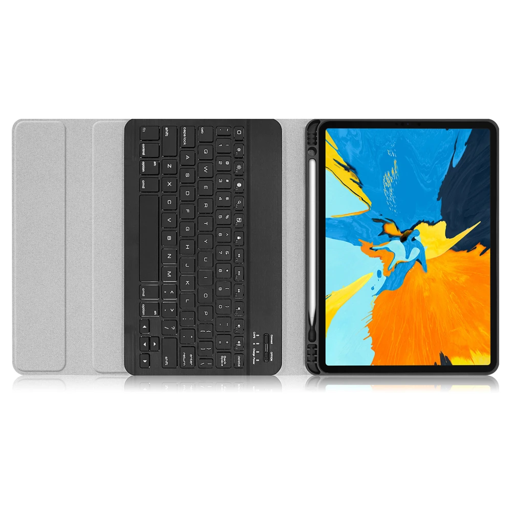 Мини Беспроводная клавиатура Bluetooth Русская испанская магнитная PU