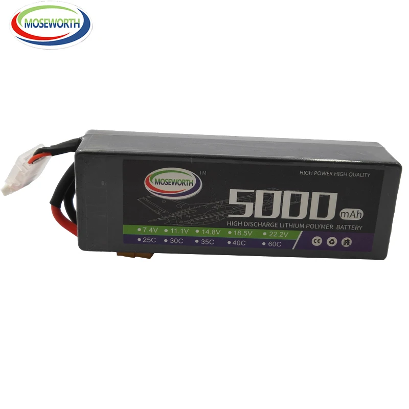 Новые нано Батарея 4S 14 8 V 5000 мА/ч 35C 60C жесткий чехол RC автомобиль LiPo пакет для