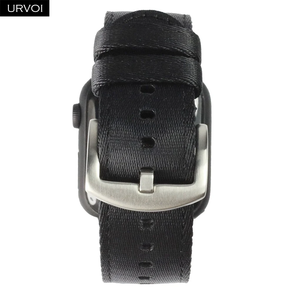 URVOI ремешок для apple watch серии 4 3 2 НАТО лямка из нейлоновой ткани для наручных часов iwatch, полосатый Замена прочная и удобная, брендовый, 38/42/40/44 мм