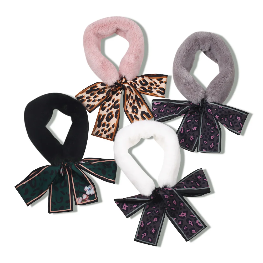 Зима 2020 новая мода воротник из искусственного меха шарф для женщин теплый шейный