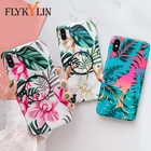 Чехол FLYKYLIN Art Leaf Flower для huawei Nova 3e 4e чехол на P30 Pro P20 Lite mate 20 Чехлы IMD силиконовый чехол с подставкой