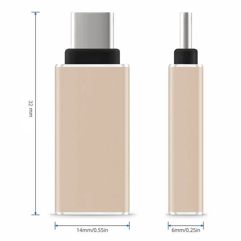 USB C 3 1 кабель Type otg адаптер с разъемом c OTG для Xiaomi mi a1 ZUK z2 Huawei P9 P20 pro Lite чехол из ПВХ