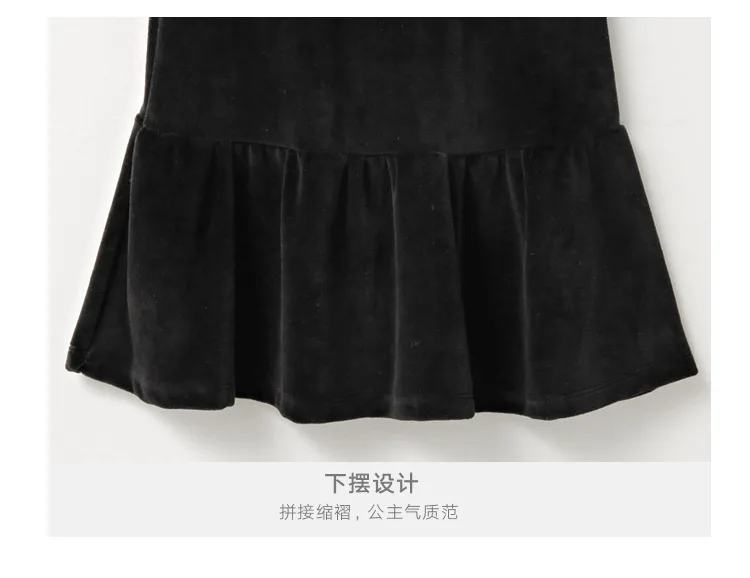 2019 новый весенний костюм для девочек бархатная куртка отдыха с юбкой в виде