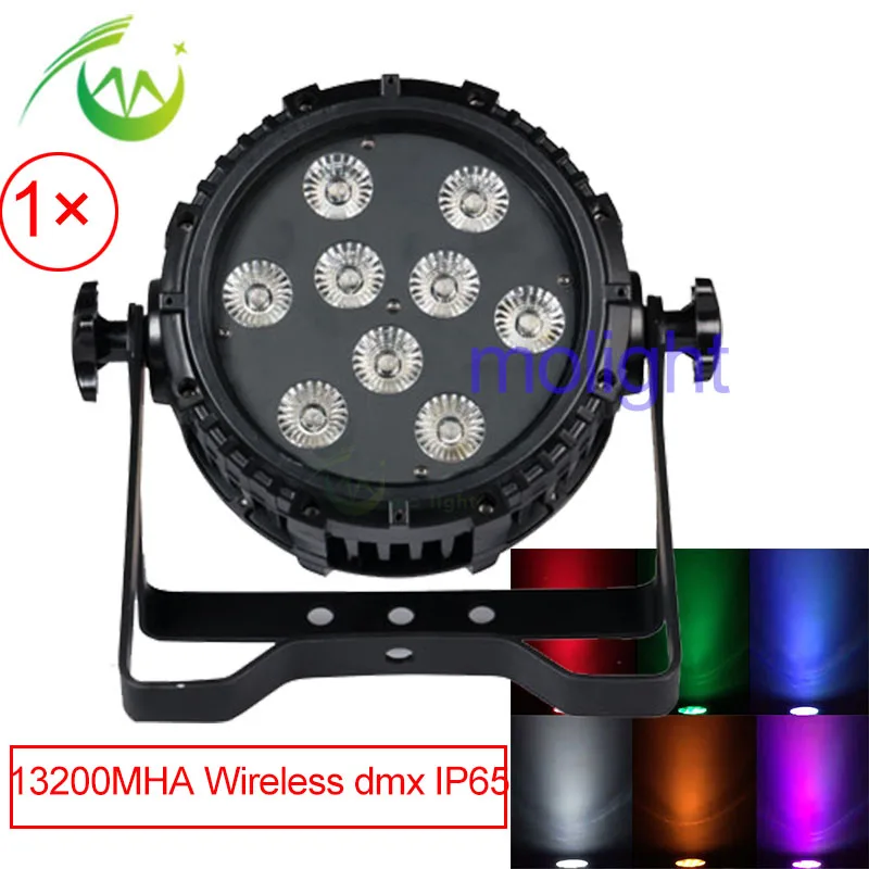Беспроводной dmx Uplighting Водонепроницаемый IP65 LED DJ Par свет Батарея мощность 9 шт. 18 Вт