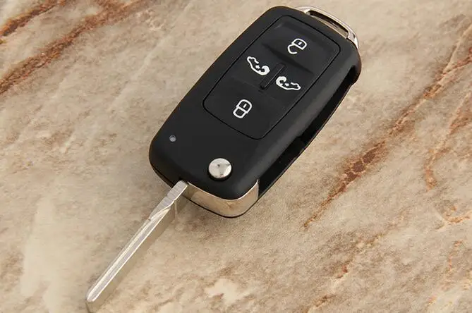 4 кнопки Замена Флип складной пульт дистанционного ключа чехол для VW Sharan Multivan